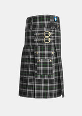 Utility_New_Zealand_Tartan_4215_kilt_right_image_with_pleated_design_and_adjustable_buckles_for_men