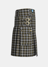 Utility_Newcastle_Tartan_3984_kilt_right_image_with_pleated_design_and_adjustable_buckles_for_men