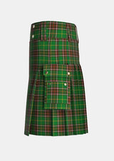 Utility_Newfoundland_Tartan_1543_kilt_left_image_with_pleated_design_and_adjustable_buckles_for_men