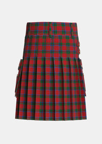 Utility_Nicolson_MacNicol_Tartan_498_kilt_back_image_with_pleated_design_and_adjustable_buckles_for_men