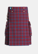 Utility_Nicolson_of_Tiree_Coll_Tartan_7870_kilt_front_image_with_pleated_design_and_adjustable_buckles_for_men