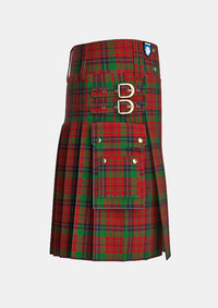 Utility_Nicolson_tartan_1148_kilt_right_image_with_pleated_design_and_adjustable_buckles_for_men