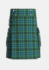 Utility_ODonohue_Tartan_6609_kilt_front_image_with_pleated_design_and_adjustable_buckles_for_men