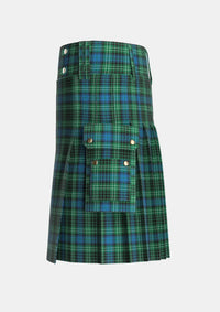 Utility_ODonohue_Tartan_6609_kilt_left_image_with_pleated_design_and_adjustable_buckles_for_men