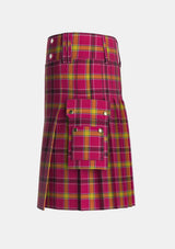 Utility_OMeehan_Tartan_5902_kilt_left_image_with_pleated_design_and_adjustable_buckles_for_men