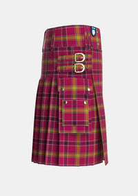 Utility_OMeehan_Tartan_5902_kilt_right_image_with_pleated_design_and_adjustable_buckles_for_men