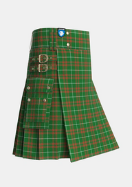 Utility_ONeill_Australia_Tartan_2464_kilt_side_image_with_pleated_design_and_adjustable_buckles_for_men