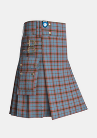 Utility_O_Connor_Dress_Tartan_6398_kilt_side_image_with_pleated_design_and_adjustable_buckles_for_men
