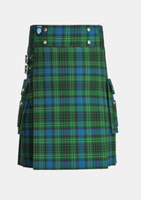 Utility_O_Connor_Tartan_2217_kilt_front_image_with_pleated_design_and_adjustable_buckles_for_men