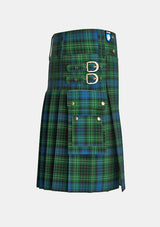 Utility_O_Connor_Tartan_2217_kilt_right_image_with_pleated_design_and_adjustable_buckles_for_men