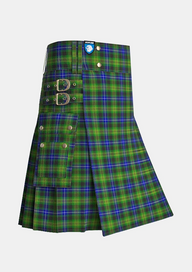 Utility_O_Doherty_Tartan_10566_kilt_side_image_with_pleated_design_and_adjustable_buckles_for_men