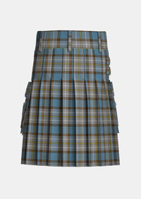 Utility_O_Rourke_Tartan_6755_kilt_back_image_with_pleated_design_and_adjustable_buckles_for_men