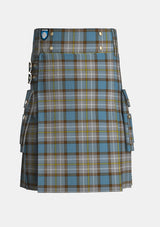 Utility_O_Rourke_Tartan_6755_kilt_front_image_with_pleated_design_and_adjustable_buckles_for_men