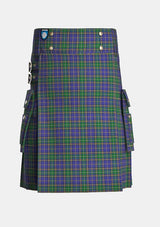 Utility_O_Sheehan_Tartan_7115_kilt_front_image_with_pleated_design_and_adjustable_buckles_for_men