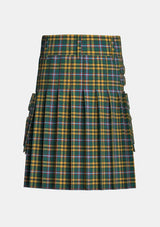 Utility_O_neill_tartan_2663_kilt_back_image_with_pleated_design_and_adjustable_buckles_for_men