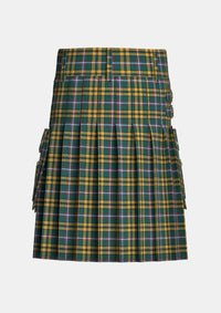 Utility_O_neill_tartan_2663_kilt_back_image_with_pleated_design_and_adjustable_buckles_for_men
