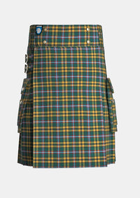 Utility_O_neill_tartan_2663_kilt_front_image_with_pleated_design_and_adjustable_buckles_for_men