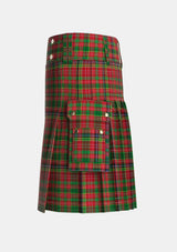 Utility_Ogilvie_1831_Tartan_2132_kilt_left_image_with_pleated_design_and_adjustable_buckles_for_men