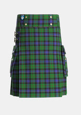 Utility_Ogilvie_of_Inverarity_VS_2_Tartan_666_kilt_front_image_with_pleated_design_and_adjustable_buckles_for_men