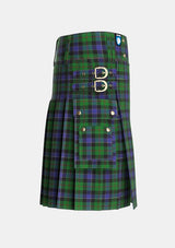 Utility_Ogilvie_of_Inverarity_VS_2_Tartan_666_kilt_right_image_with_pleated_design_and_adjustable_buckles_for_men