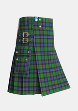 Utility_Ogilvie_of_Inverarity_VS_2_Tartan_666_kilt_side_image_with_pleated_design_and_adjustable_buckles_for_men