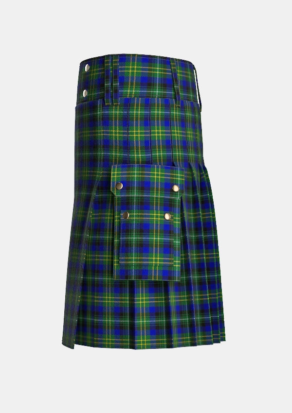 Utility_Orr_Sharp_Tartan_14640_kilt_left_image_with_pleated_design_and_adjustable_buckles_for_men