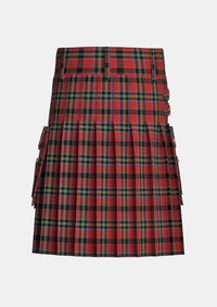 Utility_Osborne_Charles_Tartan_12200_kilt_back_image_with_pleated_design_and_adjustable_buckles_for_men