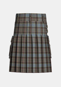 Utility_Outlander_tartan_11113_kilt_back_image_with_pleated_design_and_adjustable_buckles_for_men