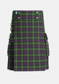 Utility_Paget_Personal_Tartan_2072_kilt_front_image_with_pleated_design_and_adjustable_buckles_for_men
