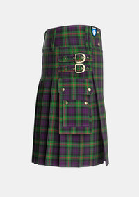 Utility_Paget_Personal_Tartan_2072_kilt_right_image_with_pleated_design_and_adjustable_buckles_for_men