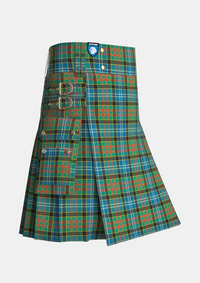 Utility_Paisley_tartan_640_kilt_side_image_with_pleated_design_and_adjustable_buckles_for_men