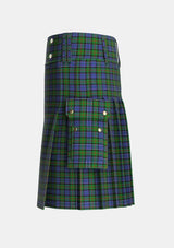Utility_Paterson_Personal_Tartan_4174_kilt_left_image_with_pleated_design_and_adjustable_buckles_for_men