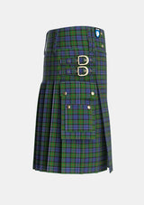Utility_Paterson_Personal_Tartan_4174_kilt_right_image_with_pleated_design_and_adjustable_buckles_for_men