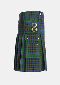 Utility_Paterson_Personal_Tartan_4174_kilt_right_image_with_pleated_design_and_adjustable_buckles_for_men