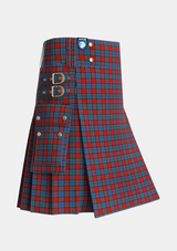 Utility_Patterson_John_Personal_Tartan_2191_kilt_side_image_with_pleated_design_and_adjustable_buckles_for_men