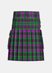 Utility_Paxton_Tartan_6691_kilt_back_image_with_pleated_design_and_adjustable_buckles_for_men