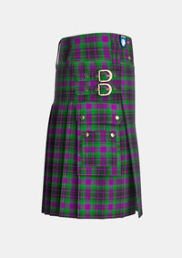 Utility_Paxton_Tartan_6691_kilt_right_image_with_pleated_design_and_adjustable_buckles_for_men