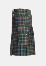 Utility_Penman_2_Tartan_167_kilt_left_image_with_pleated_design_and_adjustable_buckles_for_men
