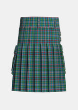 Utility_Penman_Tartan_166_kilt_back_image_with_pleated_design_and_adjustable_buckles_for_men