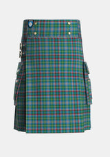Utility_Penman_Tartan_166_kilt_front_image_with_pleated_design_and_adjustable_buckles_for_men