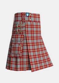 Utility_Perry_Arisaid_Personal_Tartan_1304_kilt_side_image_with_pleated_design_and_adjustable_buckles_for_men