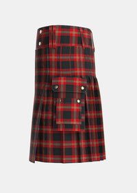 Utility_Perry_Pirrie_Personal_Tartan_1212_kilt_left_image_with_pleated_design_and_adjustable_buckles_for_men