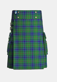 Utility_Peter_Pan_Tartan_5505_kilt_front_image_with_pleated_design_and_adjustable_buckles_for_men