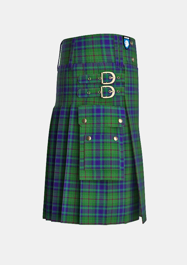 Utility_Peter_Pan_Tartan_5505_kilt_right_image_with_pleated_design_and_adjustable_buckles_for_men