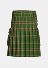 Utility_Pettigrew_J_Family_Tartan_14421_kilt_back_image_with_pleated_design_and_adjustable_buckles_for_men