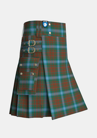 Utility_Phelan_T_Tartan_14835_kilt_side_image_with_pleated_design_and_adjustable_buckles_for_men