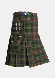 Utility_Pilette_of_Kinnear_Personal_Tartan_5504_kilt_side_image_with_pleated_design_and_adjustable_buckles_for_men