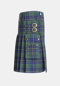 Utility_Platt_Tartan_749_kilt_right_image_with_pleated_design_and_adjustable_buckles_for_men