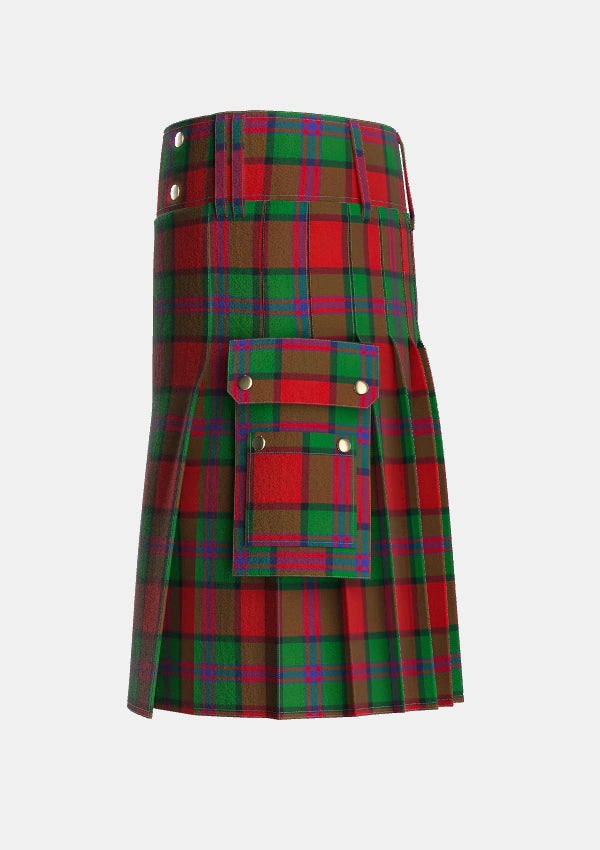 Utility_Plummer_Personal_Tartan_5947_kilt_left_image_with_pleated_design_and_adjustable_buckles_for_men