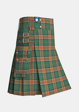 Utility_Pollock_tartan_867_kilt_side_image_with_pleated_design_and_adjustable_buckles_for_men